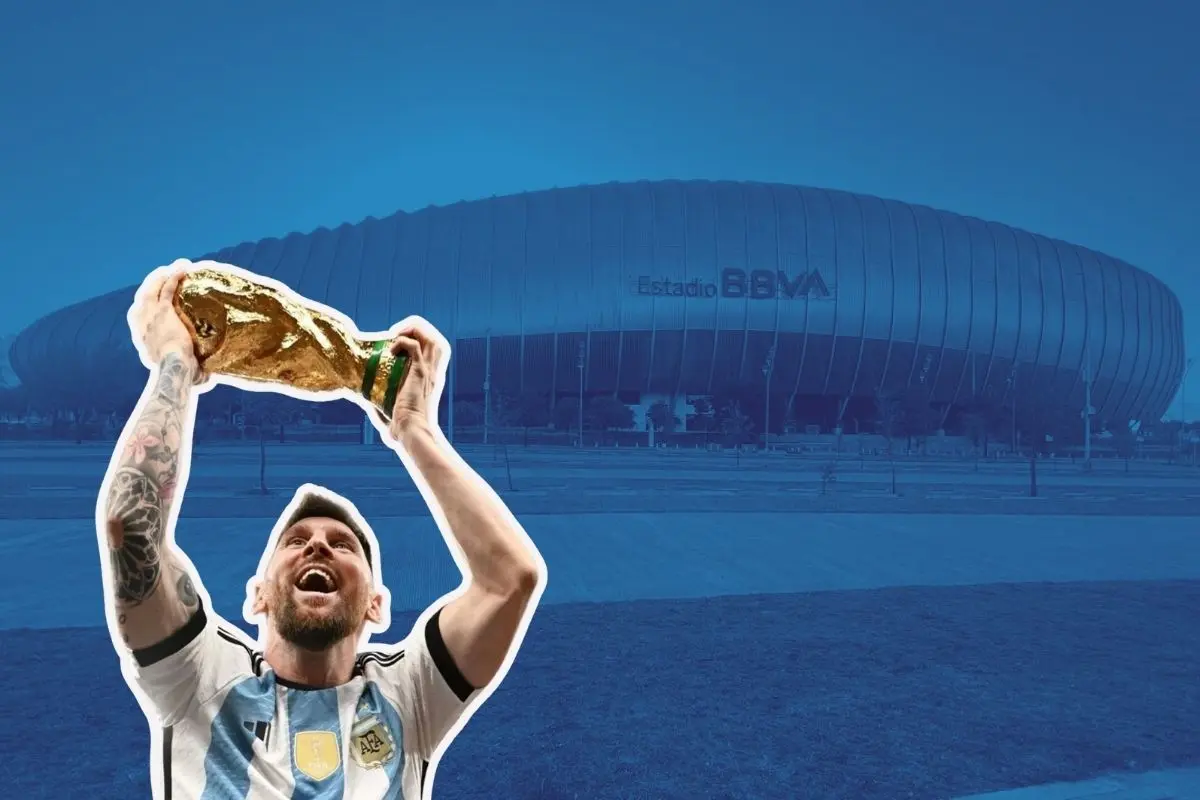 El primer juego del Mundial 2026 en Nuevo León se realizará el próximo 14 de junio en el Estadio BBVA del municipio de Guadalupe. Foto: Esto es Tour / Facebook Leo Messi