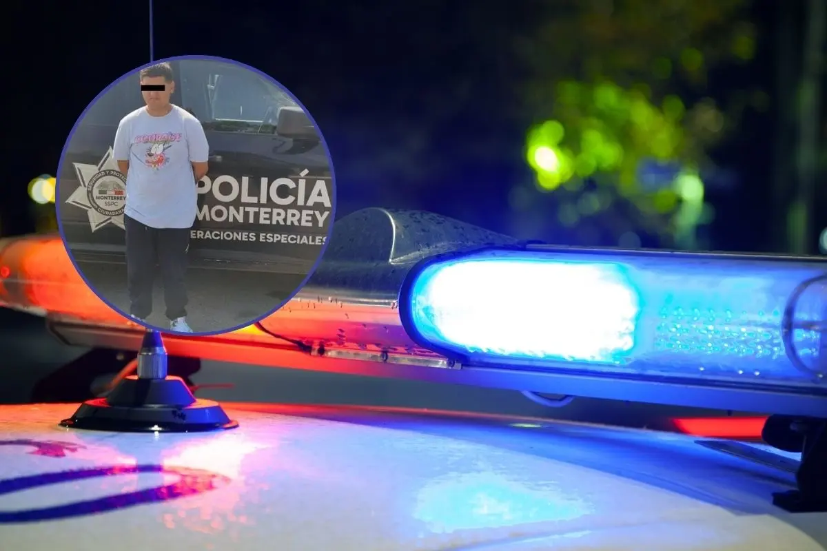 Colombiano detenido en Monterrey. Foto: Policía de Monterrey