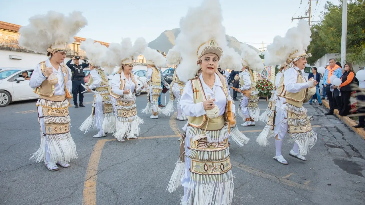 Peregrinos hacia la Basílica de Guadalupe en el municipio de Guadalupe. Foto: Gobierno de Guadalupe