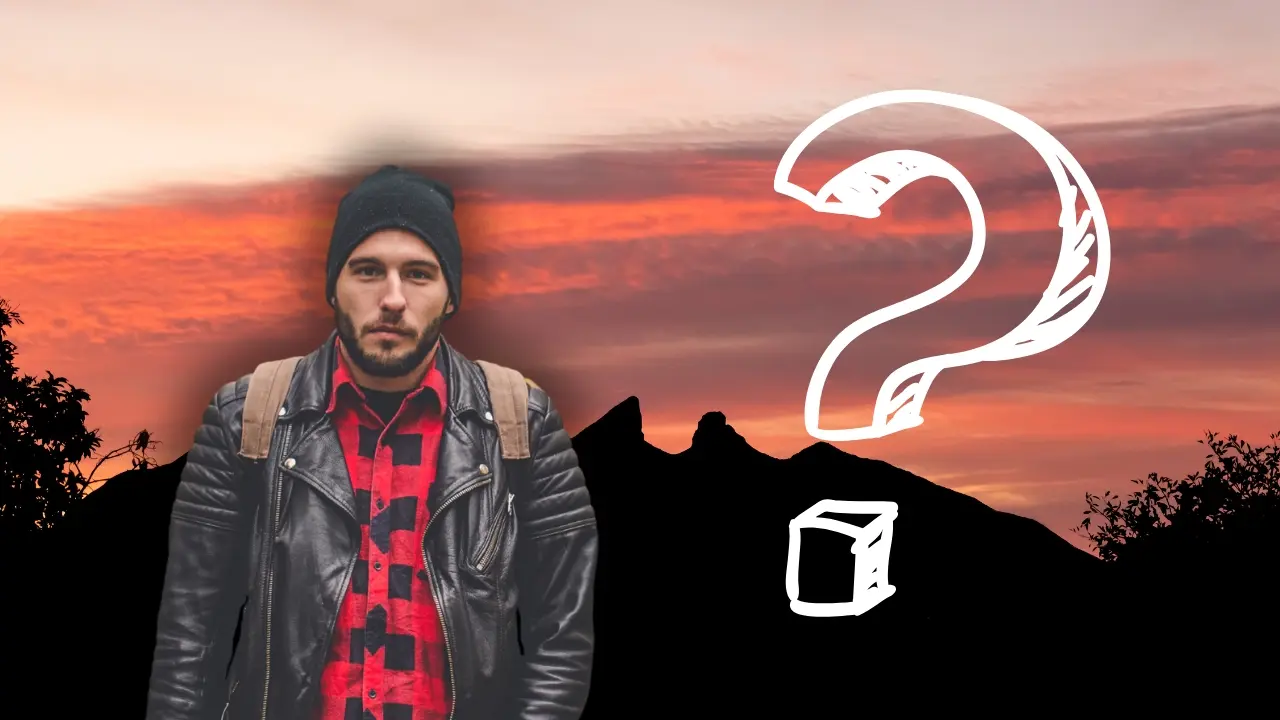 El cerro de la Silla, un joven y un signo de interrogación. Foto: Canva