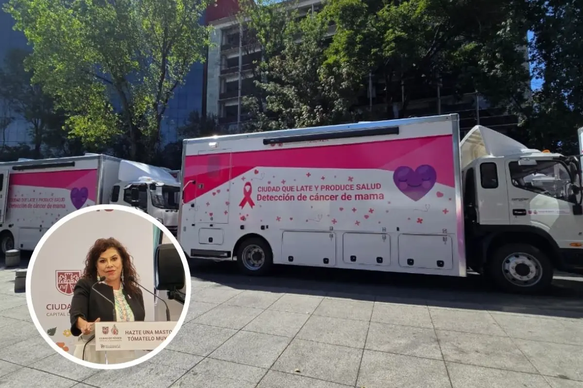 Clara Brugada impulsa mastografías en CDMX. Foto: Mario Flores | Canva