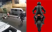 VIDEO | Motociclista realiza caballito pierde el control y embiste a pareja en moto en CDMX VIDEO | Motociclista realiza caballito pierde el control y embiste a pareja en moto en CDMX