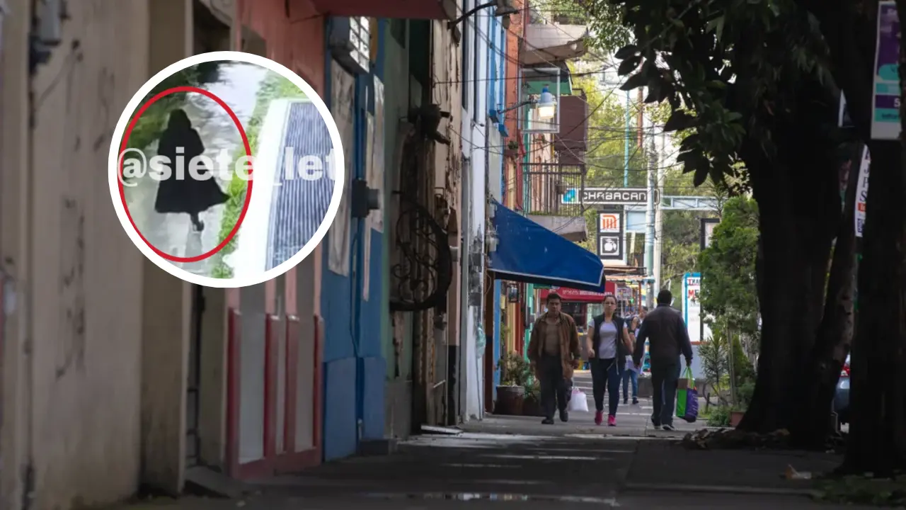 De fondo Colonia Vista Alegre, presunto asesino de Amanda Castro. Foto: Alcaldía Cuauhtémoc | X @siete_letras