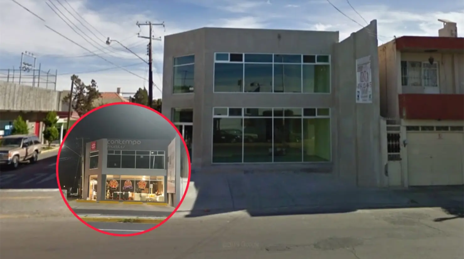 En este lugar se localizaba la casa embrujada de Durango | Fotos: Google Earth (2008) / Lorena Ríos (2023)