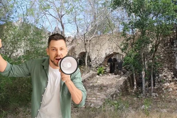 Denuncian saqueo y colapso de estructuras en el sitio sagrado de Mopila en Yucatán Denuncian saqueo y colapso de estructuras en el sitio sagrado de Mopila en Yucatán