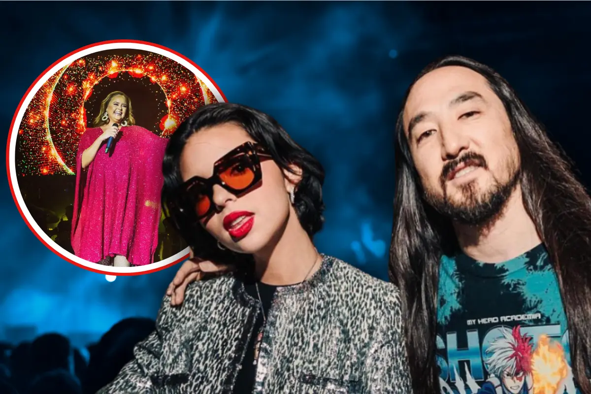 Shaila Dúrcal critica el cambio de nombre en “La Gata Bajo la Lluvia” (Foto: IG @steveaoki, @shailadurcal / Canva)