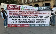 VIDEO | Marcha docente avanza al Congreso: exigen aumento de 2 mil millones para educación media superior en CDMX