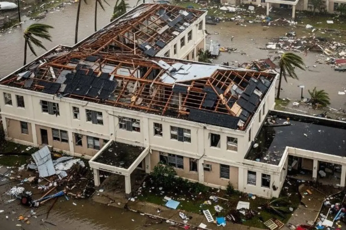 Daños del huracán Melissa en Jamaica Foto: X(Twitter) @Still_learner