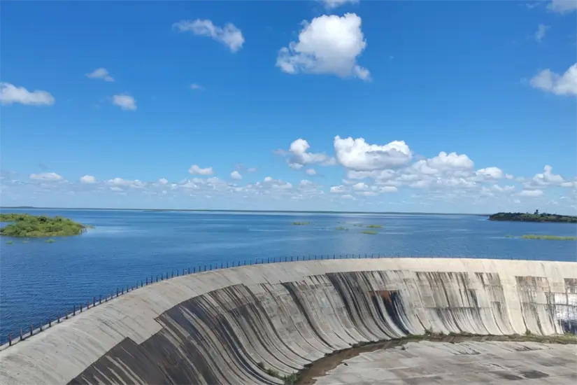 imagen recuadro Presa Marte R. Gómez en el norte de Tamaulipas. Foto: Carlos García