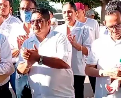 Retiro de 180 plazas provoca protesta de trabajadores de Salud en BCS