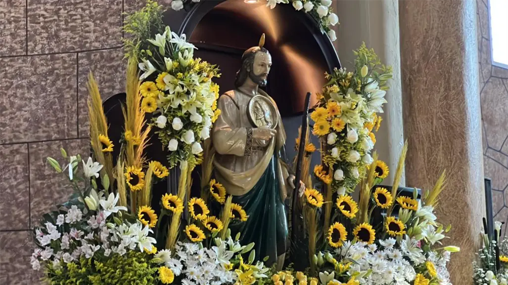 Fieles de San Judas Tadeo piden por los afectados por lluvias e inundaciones en el norte de Veracruz 