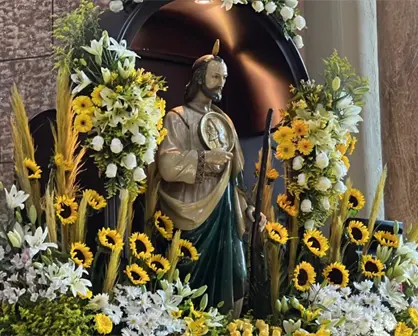 Fieles de San Judas Tadeo piden por los afectados por lluvias e inundaciones en el norte de Veracruz