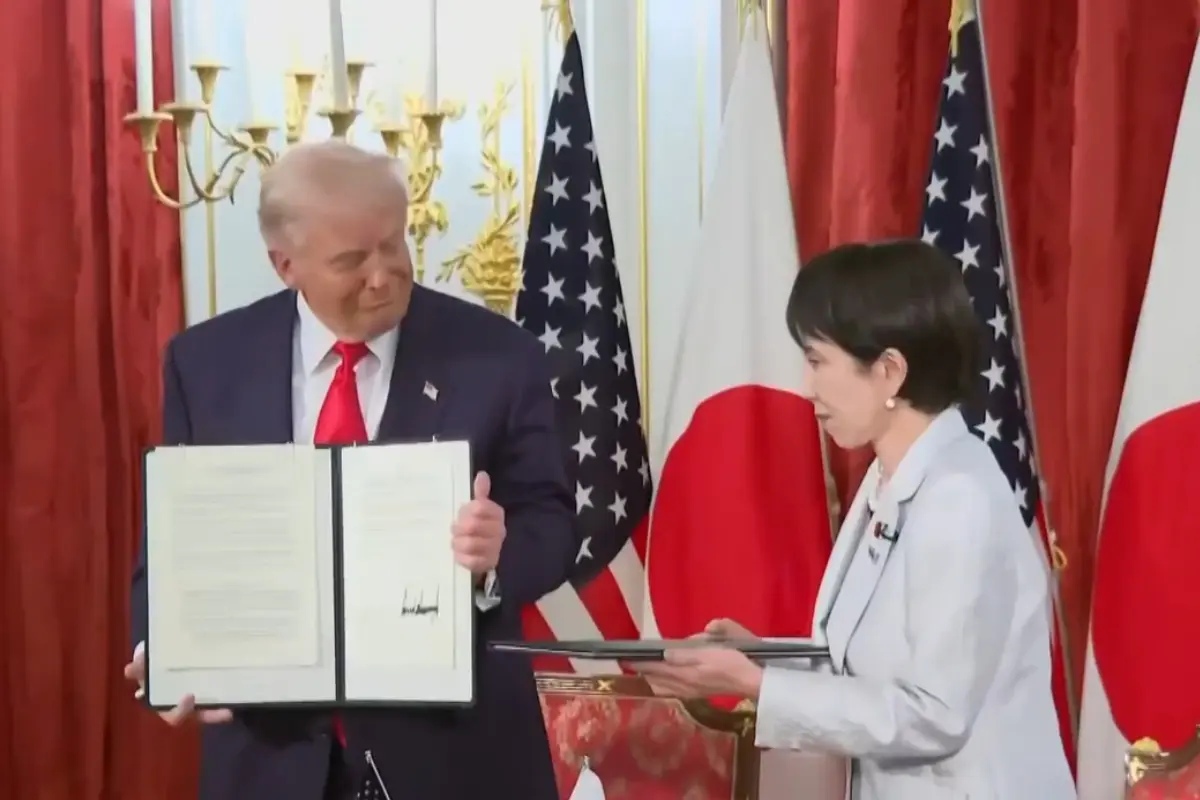 Donald Trump y Sanae Takaichi Foto: X(Twitter) @RapidResponse47