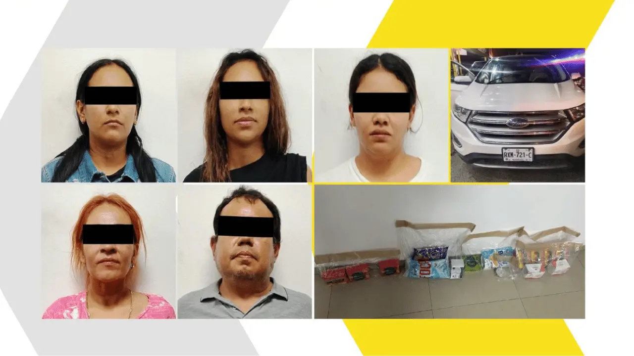 Los detenidos fueron puestos a disposición de la Fiscalía General de Justicia del Estado de Nuevo León. Foto: Policía de Santiago.