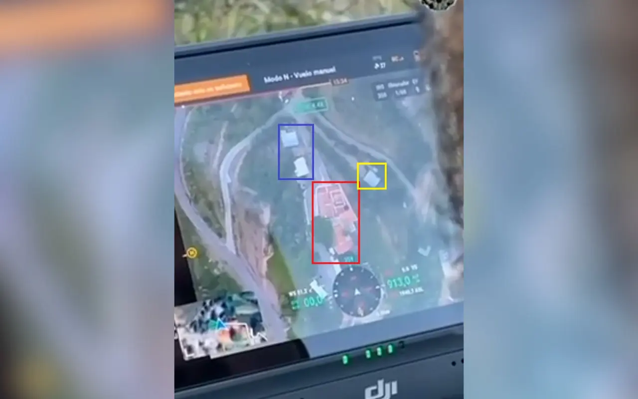 Pantalla de dron. Foto: X (@HALIP0N)