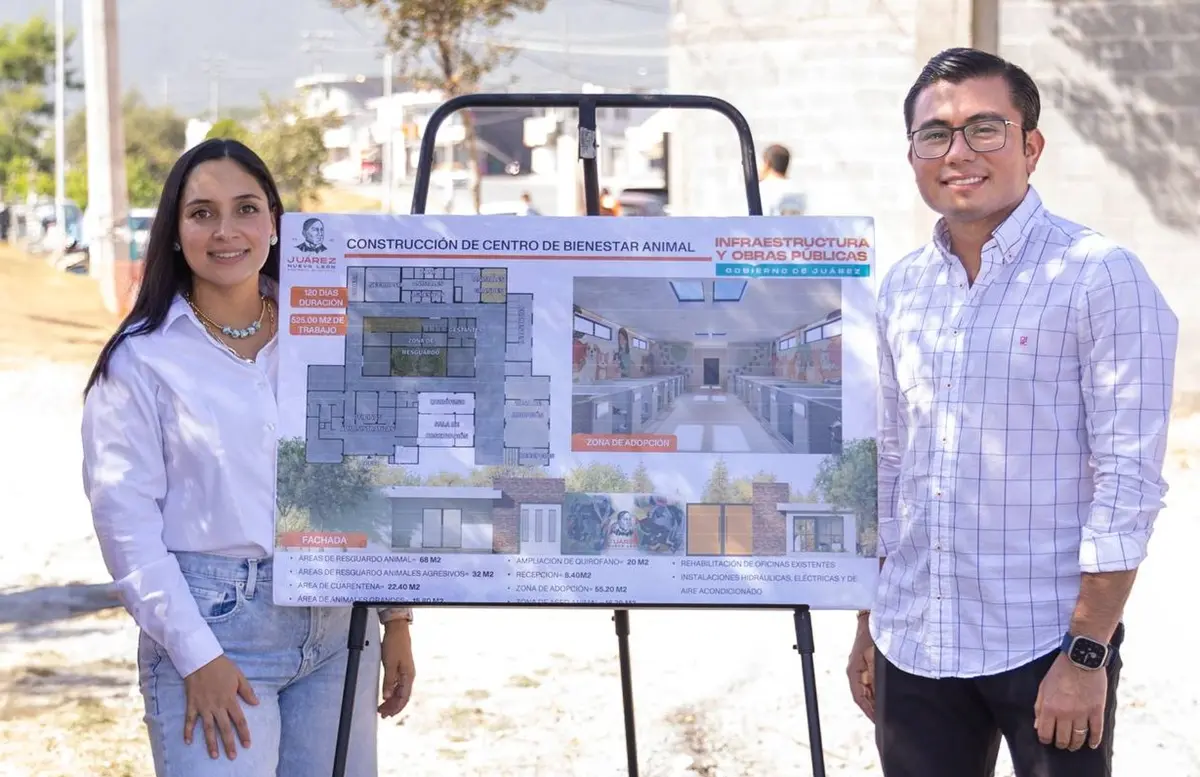 El alcalde de Juárez, Félix Arratia, arrancó la rehabilitación del Centro de Bienestar Animal. Foto: Gobierno de Juárez