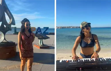 Flor Amargo lleva su "Magia" al malecón de La Paz con un performance frente al mar