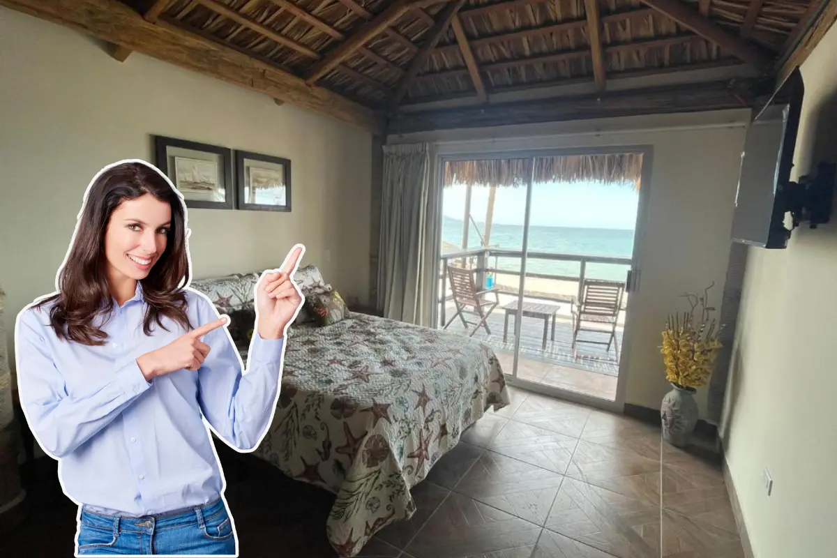 ¿Quieres despertar con tu pareja en una habitación frente al mar? Estas opciones en Loreto, como Baja Mía, son inmejorables. Fotos: Booking | Canva.