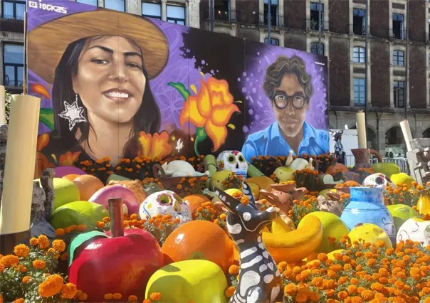 FOTOS | Así luce la ofrenda en honor a José y Ximena en el Zócalo de CDMX