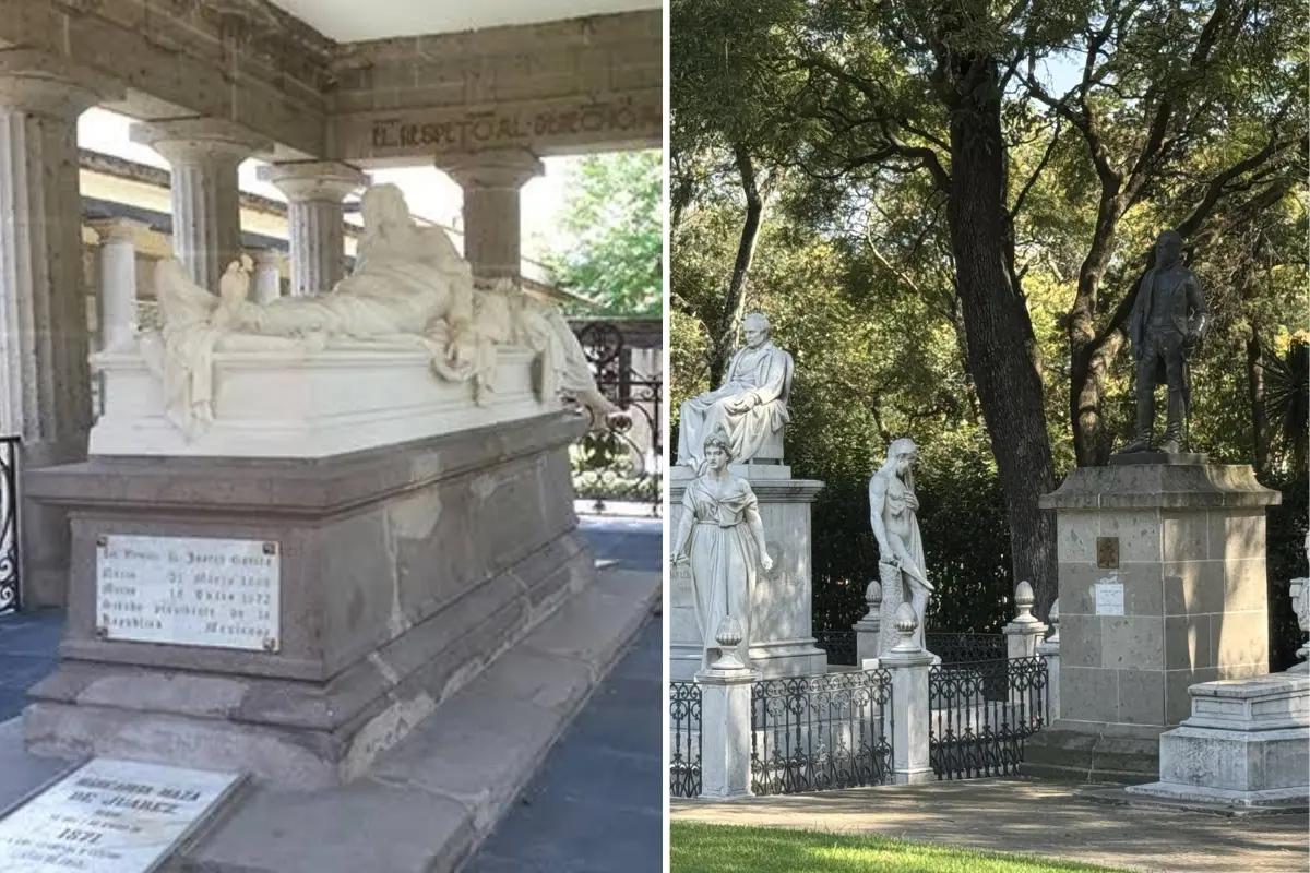 Panteones de CDMX. Foto: @SoyDeLeon_Mx | Canva