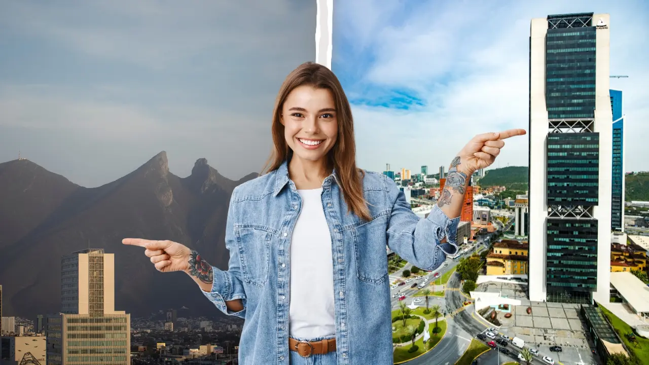 Una mujer señalando, Monterrey o San Pedro. Foto: Canva