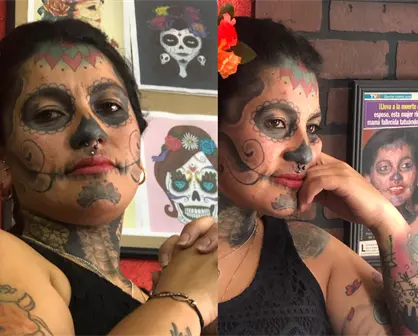 Lina Matilde, la mujer que convirtió su cuerpo en un homenaje viviente a La Catrina en la CDMX