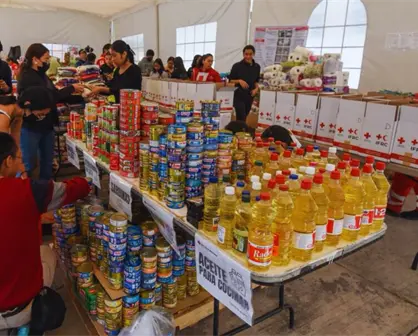 Cruz Roja Edomex suma 26 toneladas de ayuda humanitaria tras inundaciones