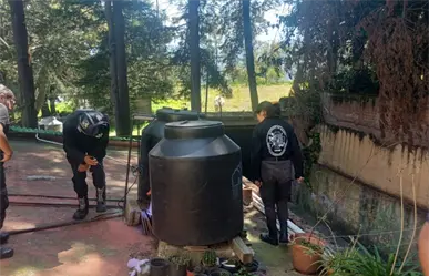 Culebra es encontrada al interior de un tinaco en un casa de la Magdalena Contreras