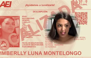 Kimberlly Luna Montelongo vuelve con su familia tras su desaparición