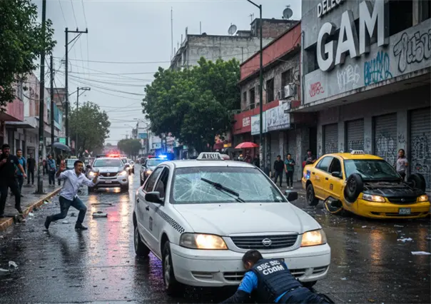 Policía de la SSC CDMX atropellado y arrastrado en GAM al defender a taxista