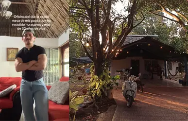 Entre tradición y resistencia, joven yucateco presume en TikTok la casita maya de sus papás