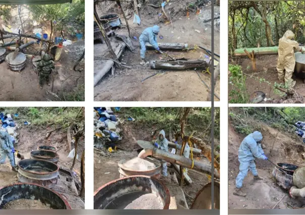 Desmantelan laboratorios clandestinos y aseguran armas en Sinaloa