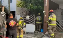 Incendio deja daños materiales en vivienda de Monterrey Incendio deja daños materiales en vivienda de Monterrey