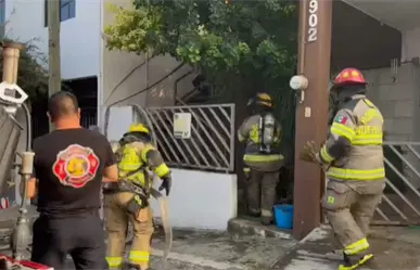 Incendio deja daños materiales en vivienda de Monterrey