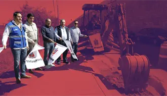 Andrés Mijes arranca construcción del tercer carril en el Libramiento Noreste