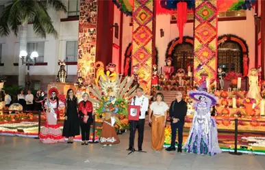 Así se vivió el concurso de catrinas y altar monumental en Palacio de Gobierno