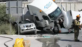 Tren choca contra pipa de gasolina en Santa Catarina