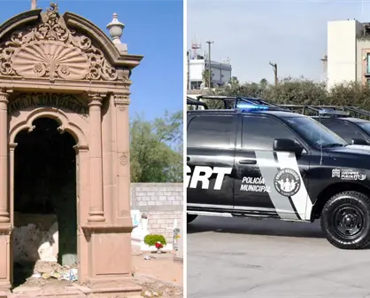 Elemento de la Policía Municipal cae a tumba en panteón de Torreón