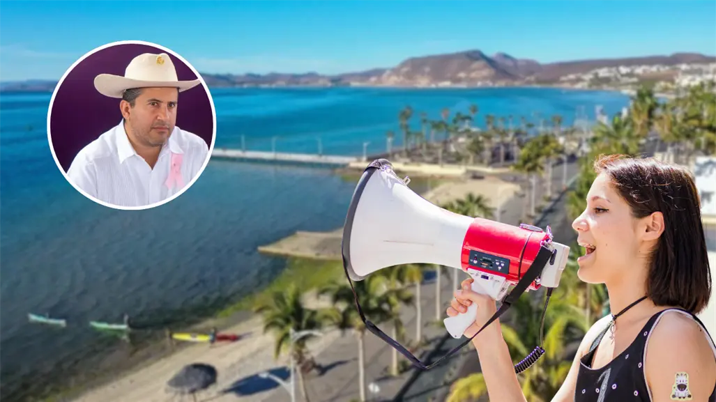 Marcha en La Paz, BCS, para exigir justicia por alcalde asesinado en Uruapan, Michoacán