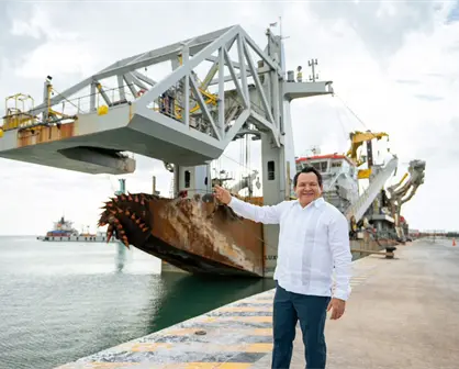 Continúan trabajos de dragado en el Puerto de Altura de Progreso pese a amparo en Yucatán