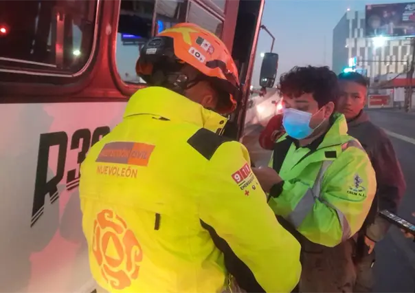 VIDEO | Choque de ruta urbana deja varios heridos en Monterrey