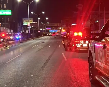 VIDEO | Investigan accidente vial que dejó restos humanos en avenida Garza Sada