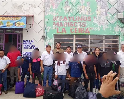 Niños rescatados en Sinaloa regresan a su comunidad en Chiapas