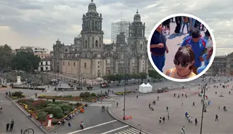 VIDEO | Hombre sigue a mujer en Zócalo de CDMX y causa indignación y alerta en redes sociales