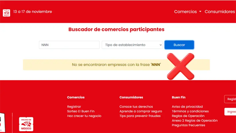 imagen recuadro Verificador de tiendas y comercios del Buen Fin
