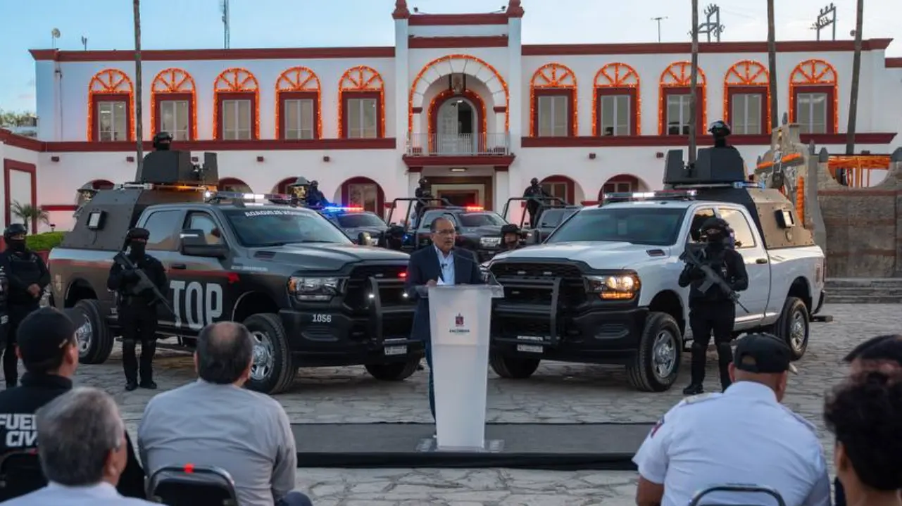 Escobedo presenta división blindada: fuerza justa y profesional. Foto: Gobierno de Escobedo.