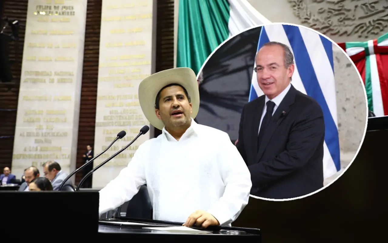 Carlos Manzo y Felipe Calderón. Foto: Facebook (Carlos Manzo) / X (@FelipeCalderon)