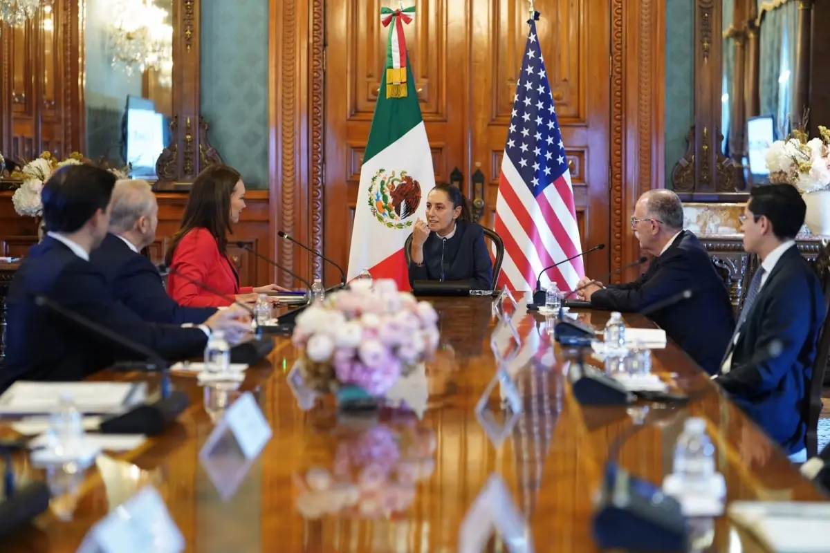 Claudia Sheinbaum y Brooke Rollins en Palacio Nacional Foto: SRE