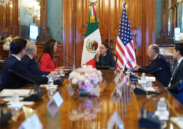 Claudia Sheinbaum recibe a Brooke Rollins, secretaria de Agricultura de EU, en Palacio Nacional