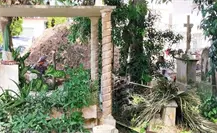 Detectan demolición irregular en barda del cementerio municipal de Tampico Detectan demolición irregular en barda del cementerio municipal de Tampico